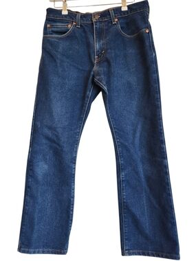 Classic Men’s Straight-Leg Jeans in Dark Blue